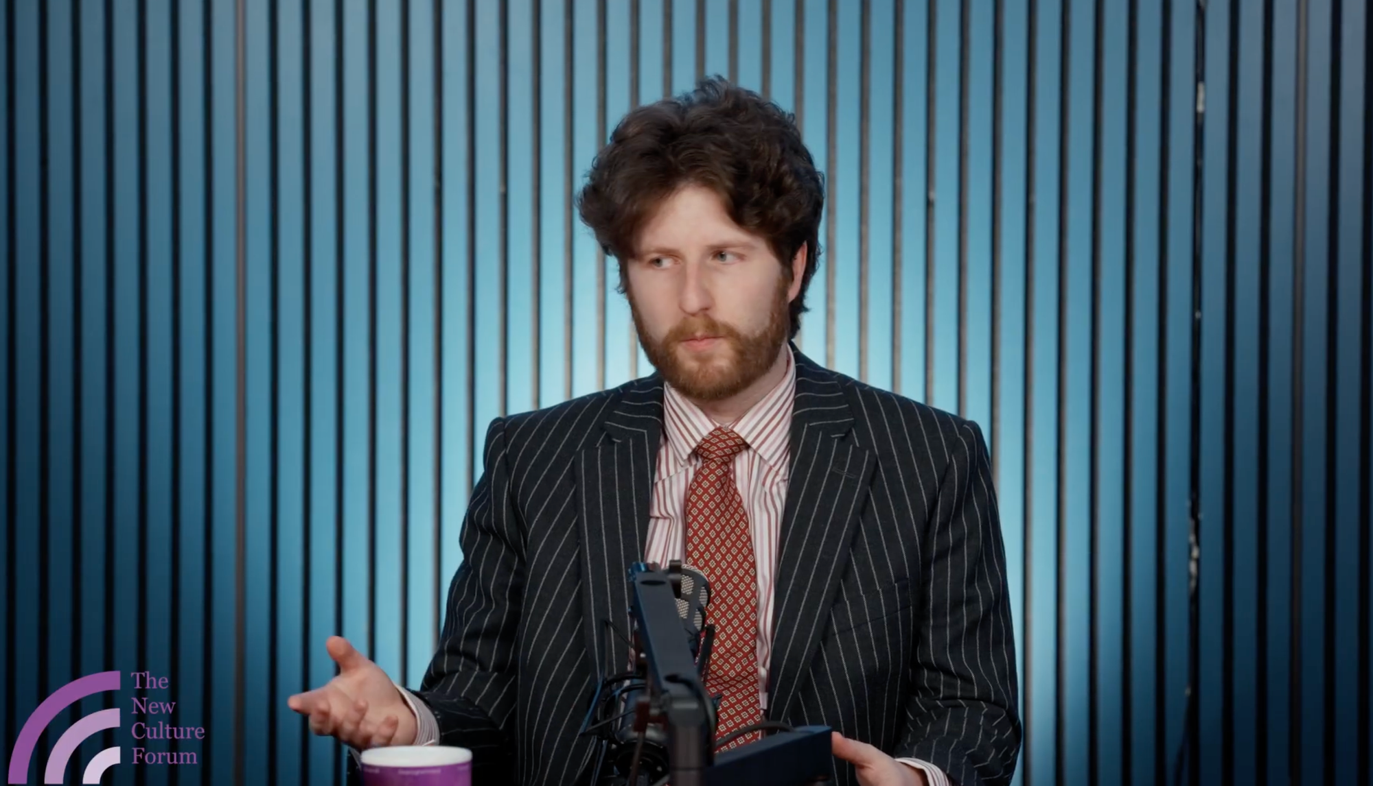 Michael Reiners speaking during a panel discussion